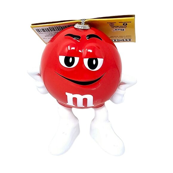 M&Ms Red Man Candy Collectible Christmas Ornament by Ruz - Picture 1 of 6